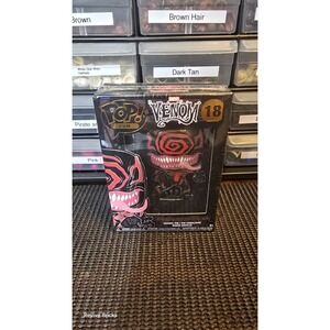 FUNKO POP! PIN Marvel Corrupted Venom Enamel Pin #18 Brand New Sealed Great Cond